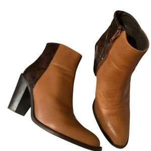 Helene Rouge Leather Boots